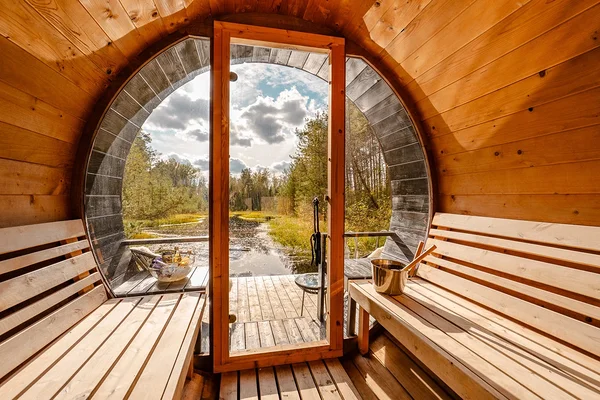 Sauna and bog lake South-Estonia