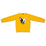 Hilp lapsed french buldog kids sweatshirt yellow