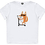 Hilp naised scootering fox shirt white 324x324 1