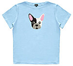 Hilp naised woman french buldog shirt light blue 1