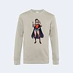 Superhero sweatshirt beige kristin tattar