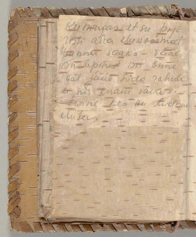 Konstaabel Endel Kase abikaasa Salme kasetohust märkmik (Siberist); Eesti Ajaloomuuseum SA; 558625_AM_D309_1-153