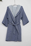 Cocoon children's bathrobe indigo 2