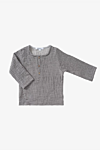 Cocoon kids blouse dark grey light gray 5