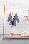 Ege double sided children's bathrobe navy blue 1