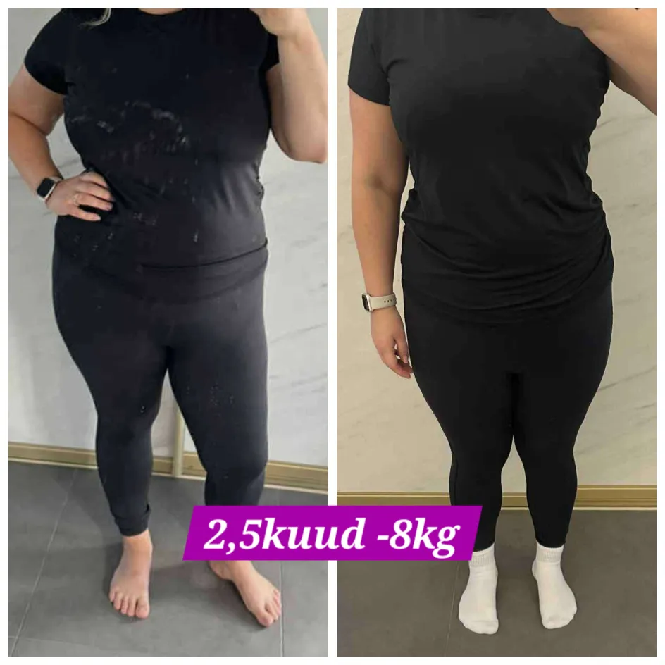 Väljakutse osaleja tulemus: -8 kg 2.5 kuuga