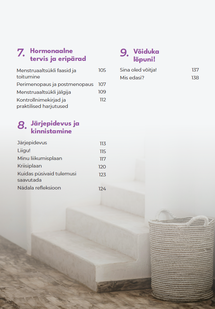 Töövihiku sisuleht 3