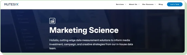 MuteSix - landing page CTA example