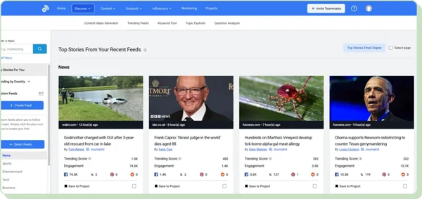 BuzzSumo: landing page optimization tool