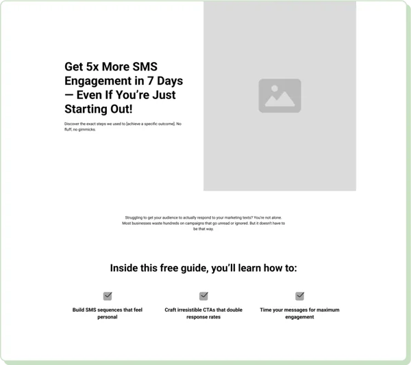 Conversion-focused lead magnet template