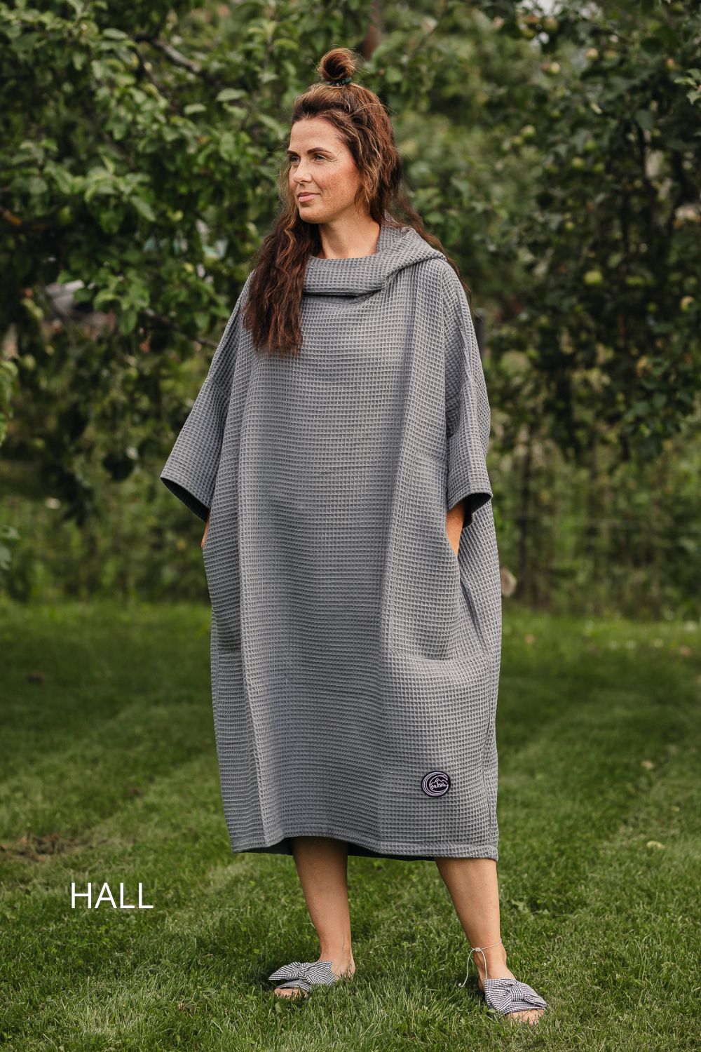 Antratsiit varrukatega vahvelponcho