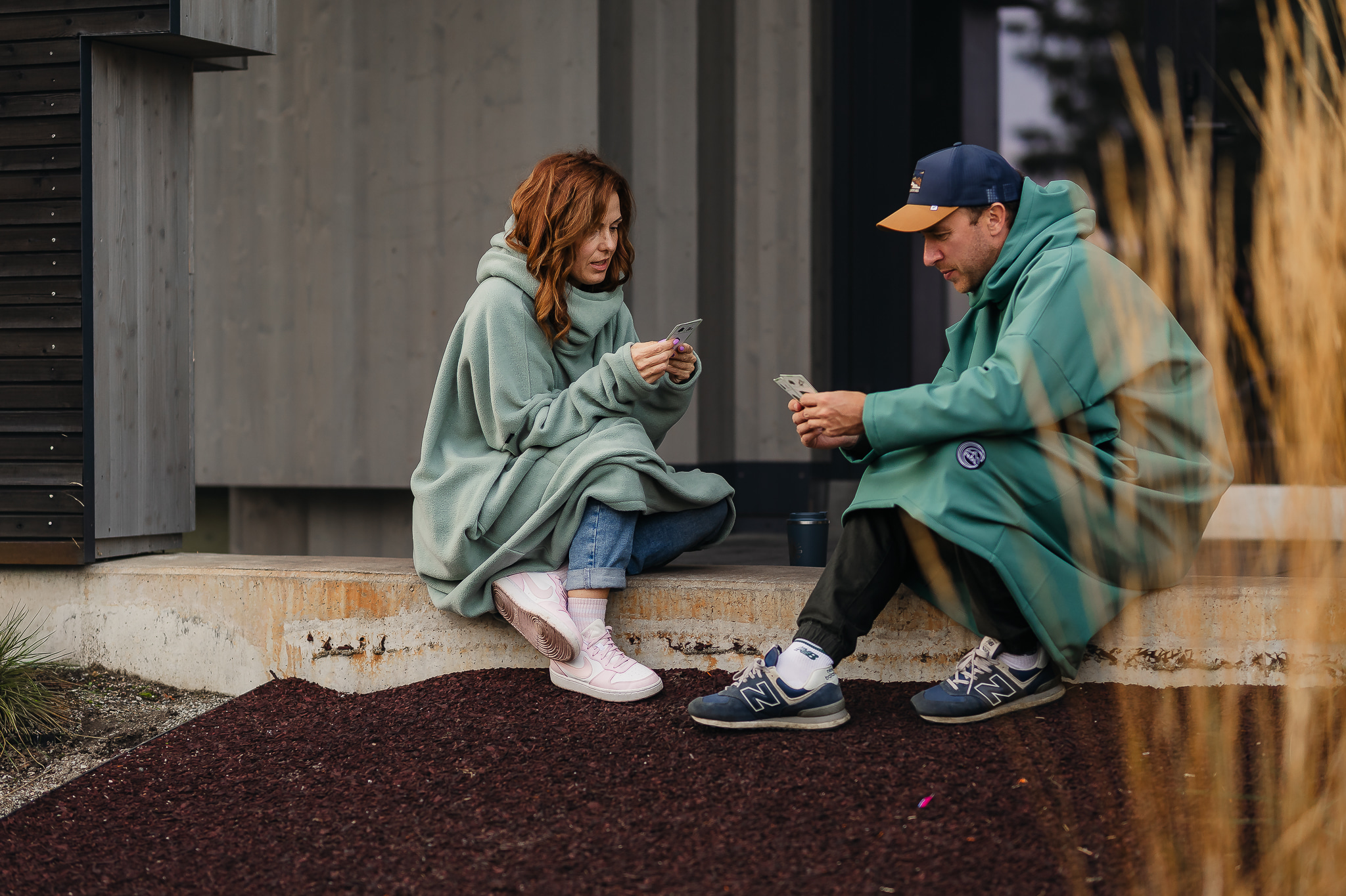 Heleroheline fliisist pusaponcho