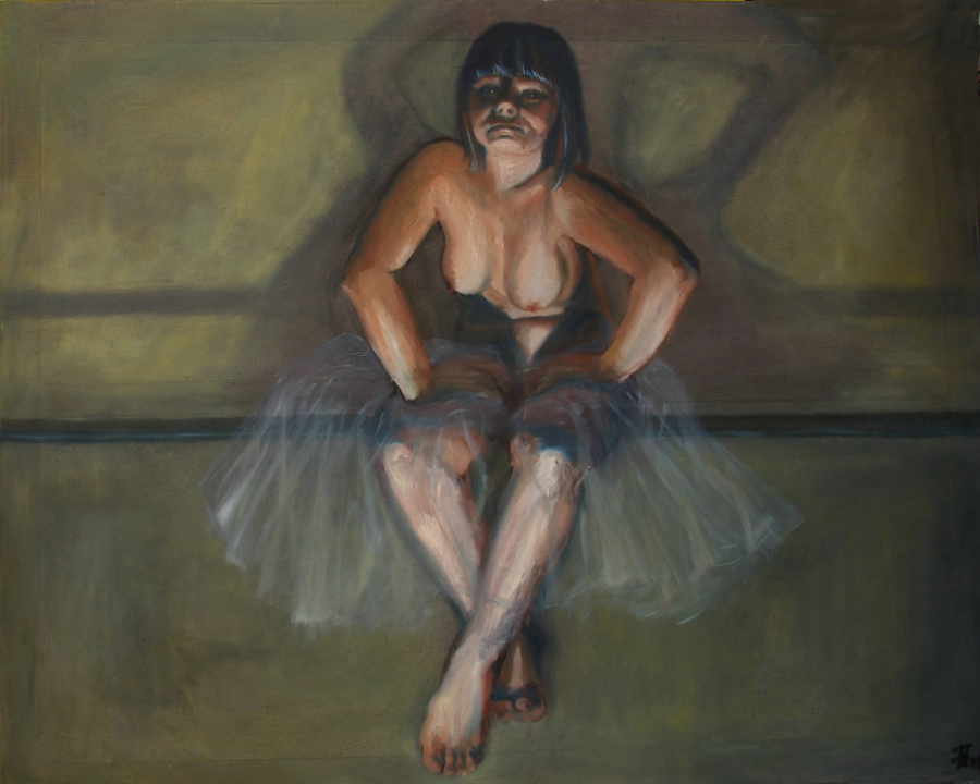 &quot;Baleriin&quot;, 2012. õli lõuendil, 115×145 cm