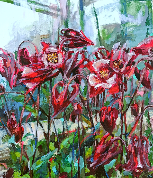"Mai küllus" 2026, õli lõuendil, 70 x 60 cm