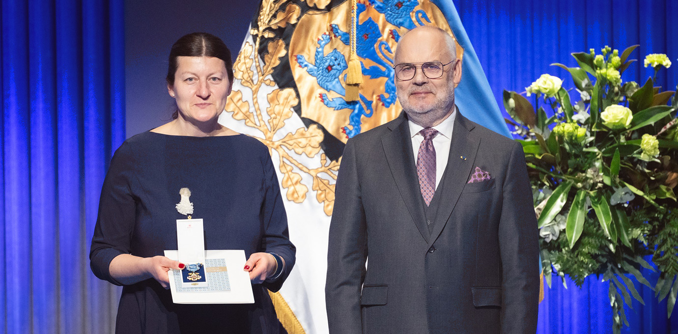 SEB Heategevusfondi juht Triin Lumi ja Vabariigi president Alar Karise
