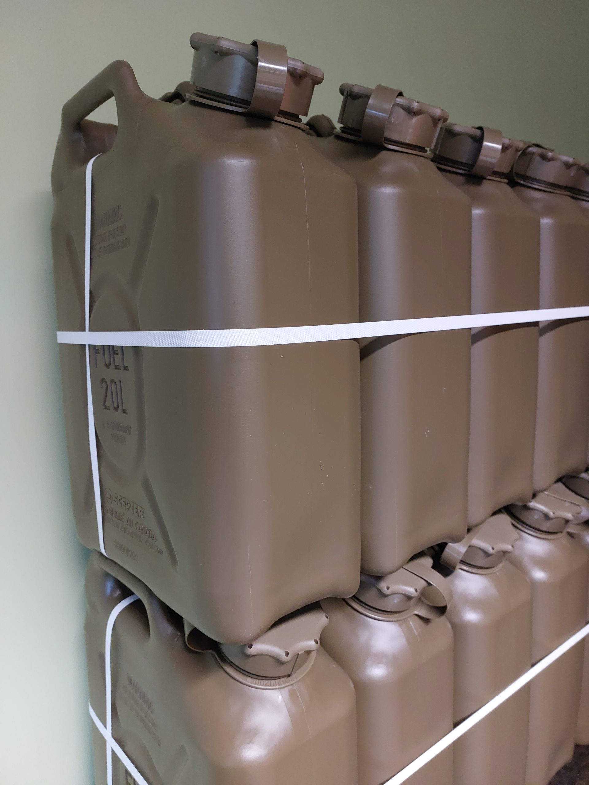 Scepter military fuel cans held in European stock