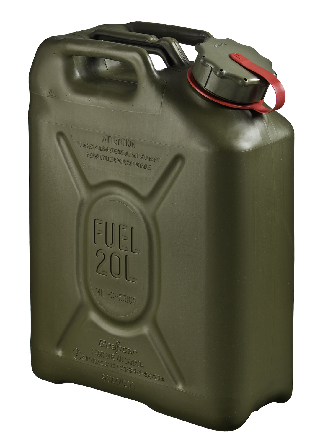 Scepter military fuel can 20 L petrol