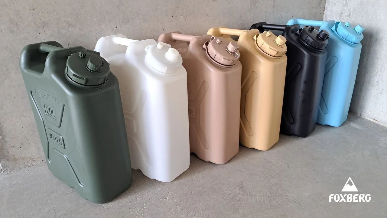 Jerricans eau militaires Scepter 20 L — les six coloris