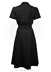 1940s shirt dress in black rev
