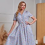 Banned retro bella cherry check kleit – vintage suvekleit (9)