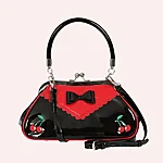 Banned retro billie jean käekott – rockabilly kirsikestega retro käekott (3)