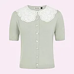 Banned retro collar cutie pastellroheline kardigan 1