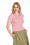 Banned retro heart waves kardigan – roosa vintage stiil 2