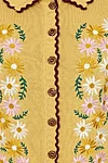 Banned Retro kollane Penny Flower kardigan