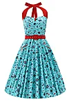 Daisy rockabilly nautical tattoo halter dress (1)