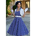 Dolly & dotty daisy tumesinine mummuline halterkleit – retro 50ndate stiil (11)