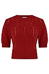 Frances sweater cherry red 1