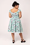 Hell Bunny Kellie 50s Midi Dress – Western Print Mint Green