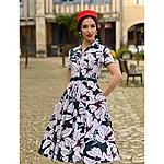Hearts & roses quinn floral swing dress – vintage retro style 2