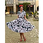 Hearts & roses quinn floral swing dress – vintage retro style 3