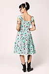 Hell Bunny Kellie 50s Midi Dress – Western Print Mint Green
