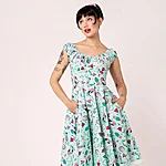 Hell bunny kellie 50ndate midi kleit – western muster mündiroheline (9)