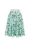 Hell Bunny Kellie 50s Midi Skirt – Western Print Mint Green