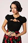 Hell bunny priscilla top – black vintage pin up style (5)