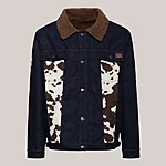 King kerosin cowhide meeste teksajakk teddy voodriga – tumesinine 3