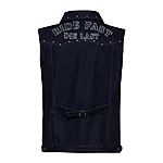 King kerosin ride fast die last denim vest