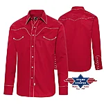 Stars & Stripes Jack punane western meeste särk – cowboy stiil