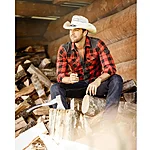 Stars & stripes lumberjack ruuduline western särk 1