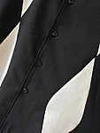 Steady Diamond Duo Bowling Shirt – Black Cream Diamond