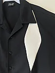 Steady Diamond Duo Bowling Shirt – Black Cream Diamond
