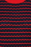 Banned 40s Style Knitted Top – Navy Red Stripes