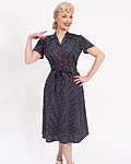 Dot shirt dress