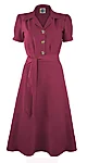 Pretty shirt dress darkrose