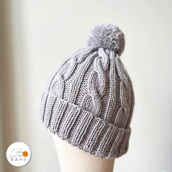 Hall tutimüts teismelistele, naistele ja meestele. Käsitsi kootud meriinovillane talvemüts. Eesti käsitöö kingitused.