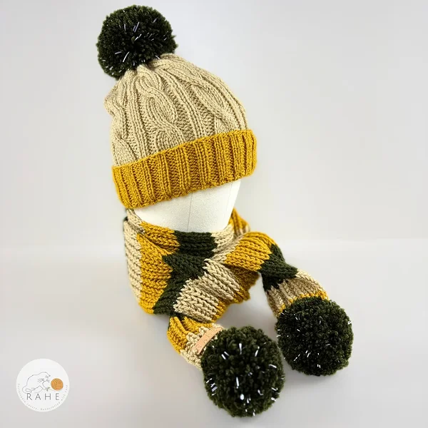 Käsitsi kootud soe soonikkoes sall naistele.