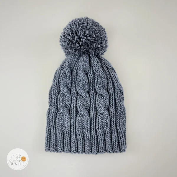 Suure tituga lastemüts talveks. Soe ja veniv meriinomüts.